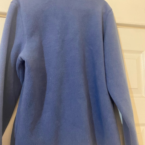 Blue Vintage Holiday Fleece Zip Up Jacket Size M - Picture 4 of 4